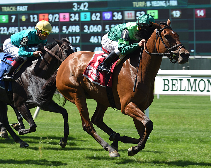Fifty Five wins the Mount Vernon Stakes