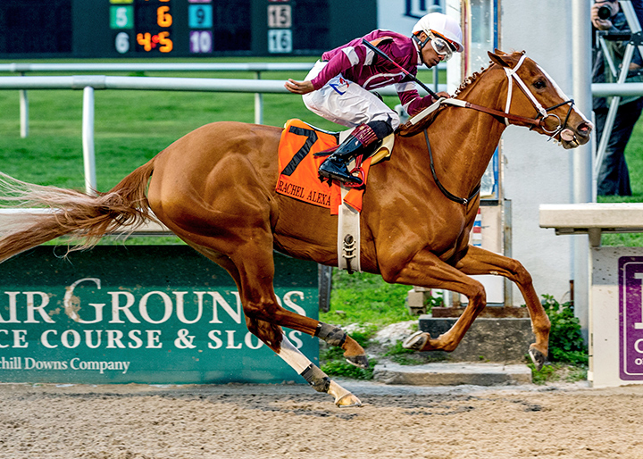 Finite wins the 2020 Rachel Alexandra Stakes at Fair Grounds