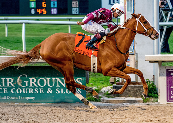 Finite wins the 2020 Rachel Alexandra Stakes at Fair Grounds