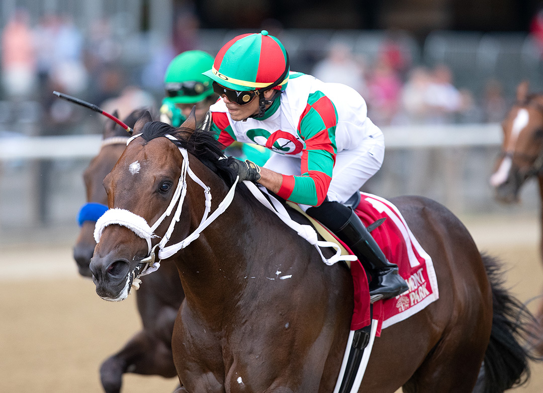 Firenze Fire wins the 2021 True North Stakes at Belmont Park