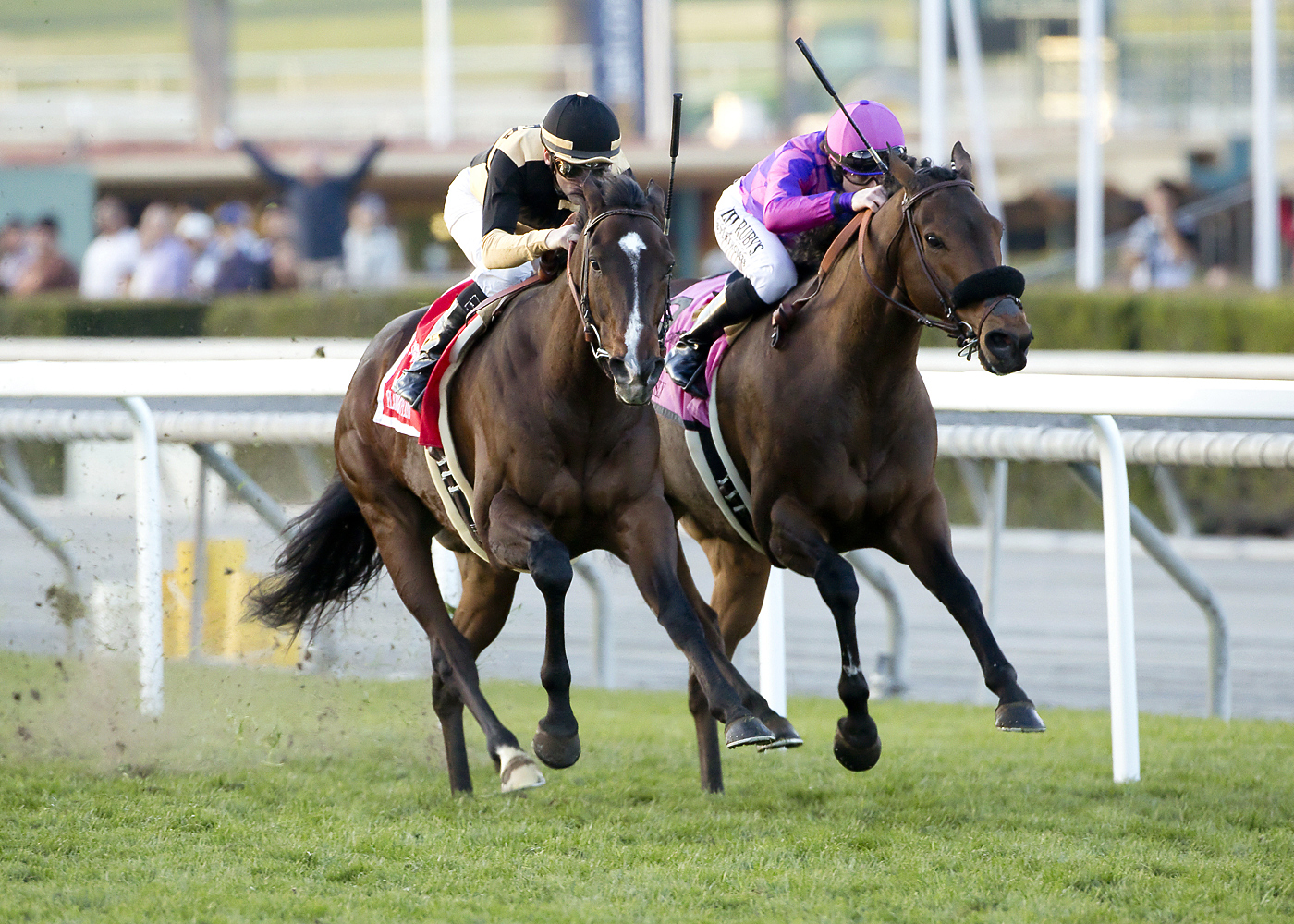 Flamboyant wins the San Gabriel