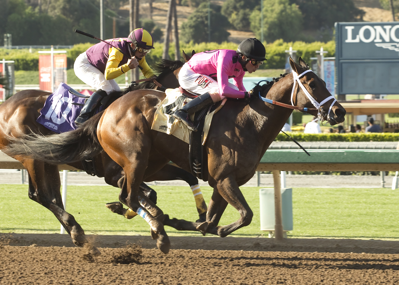 Fly to Mars wins a maiden race at Santa Anita