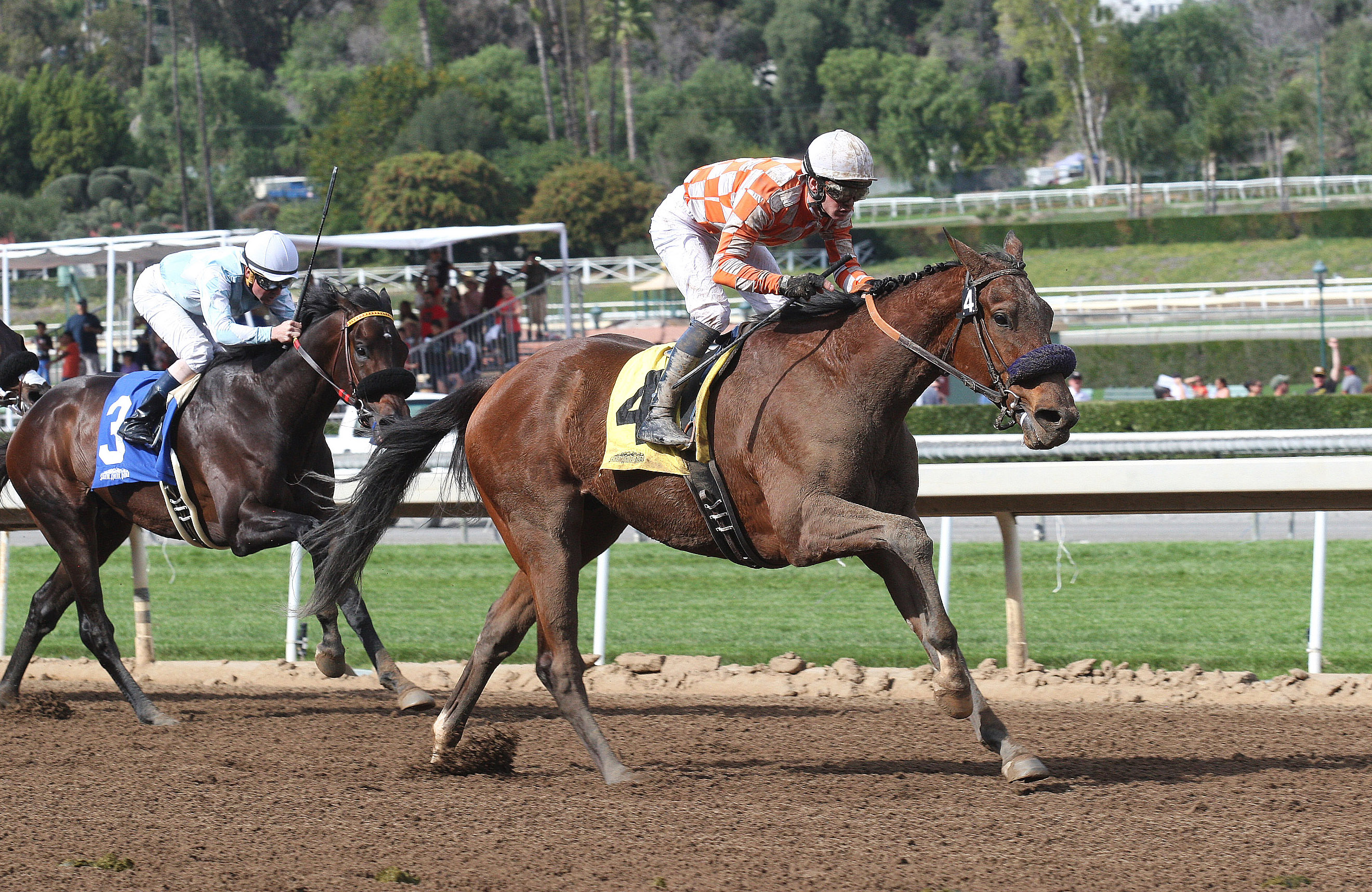 Follow Me Crev wins an allowance optional claiming race
