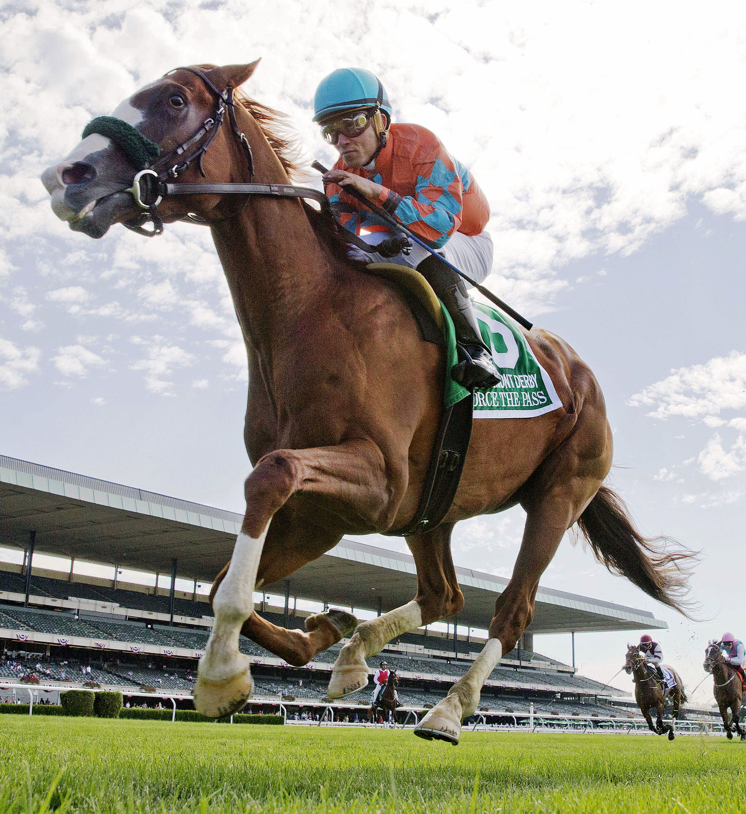 Force the Pass wins the Belmont Derby