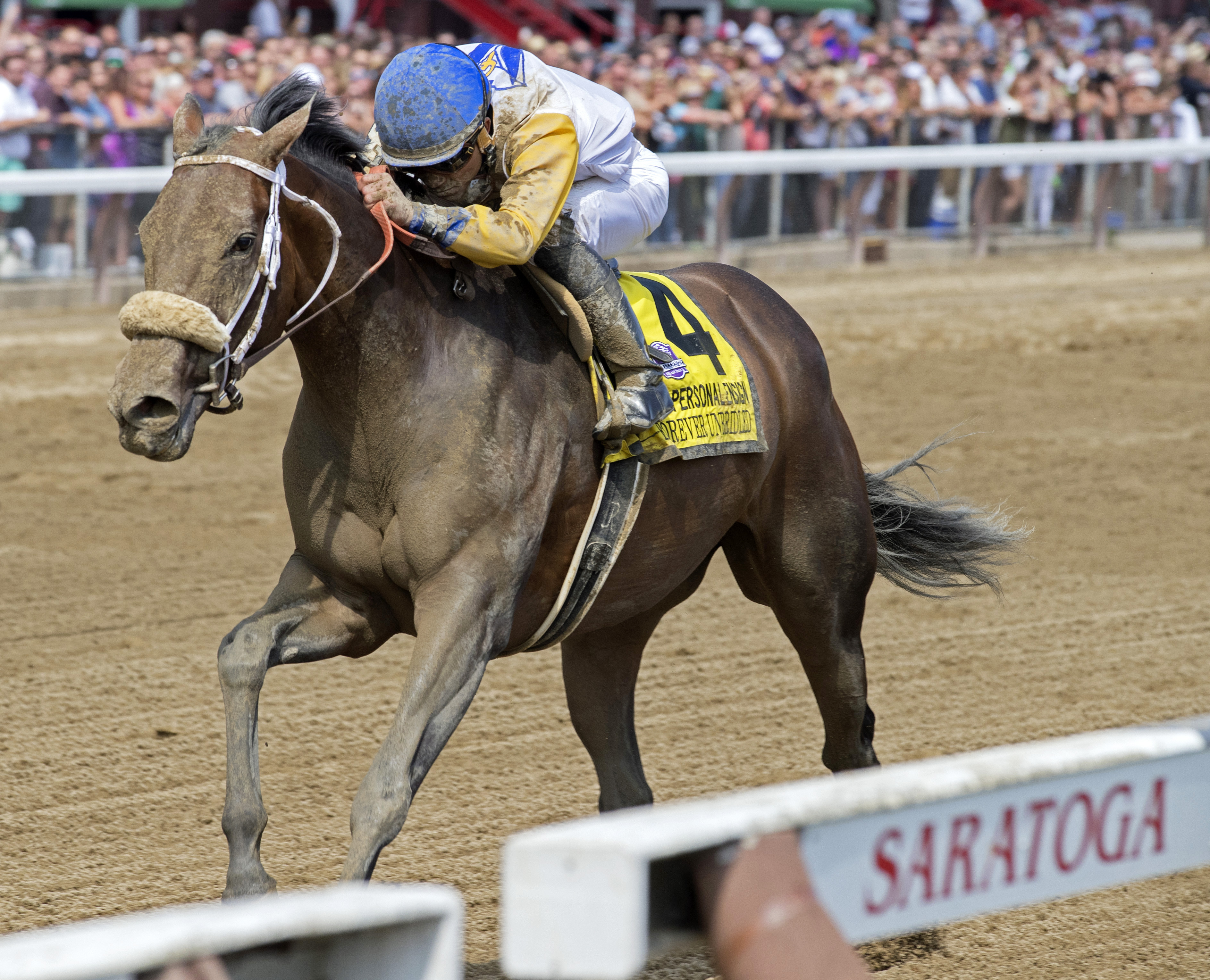 Forever Unbridled wins the 2017 Personal Ensign