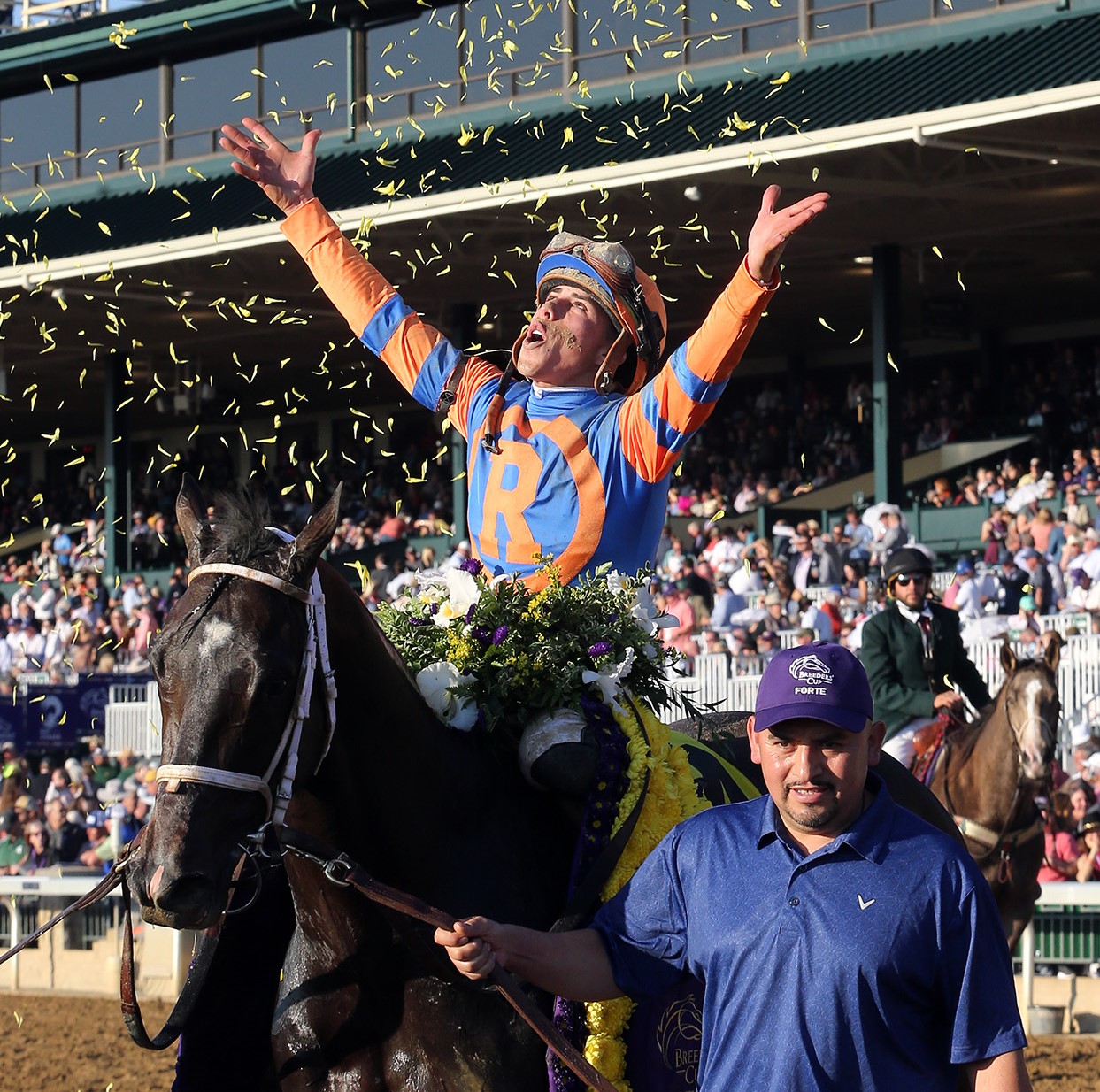 Forte and Irad Ortiz Jr. after BC Juvenile Nov 4 2022