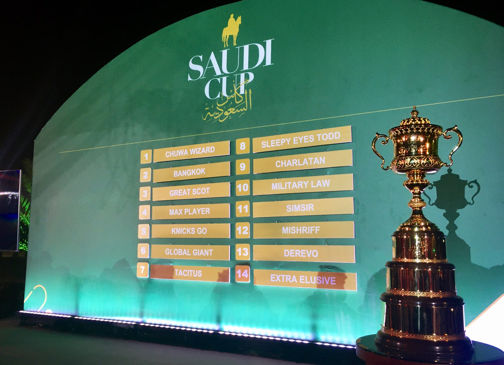 Participantes de la II Saudi Cup