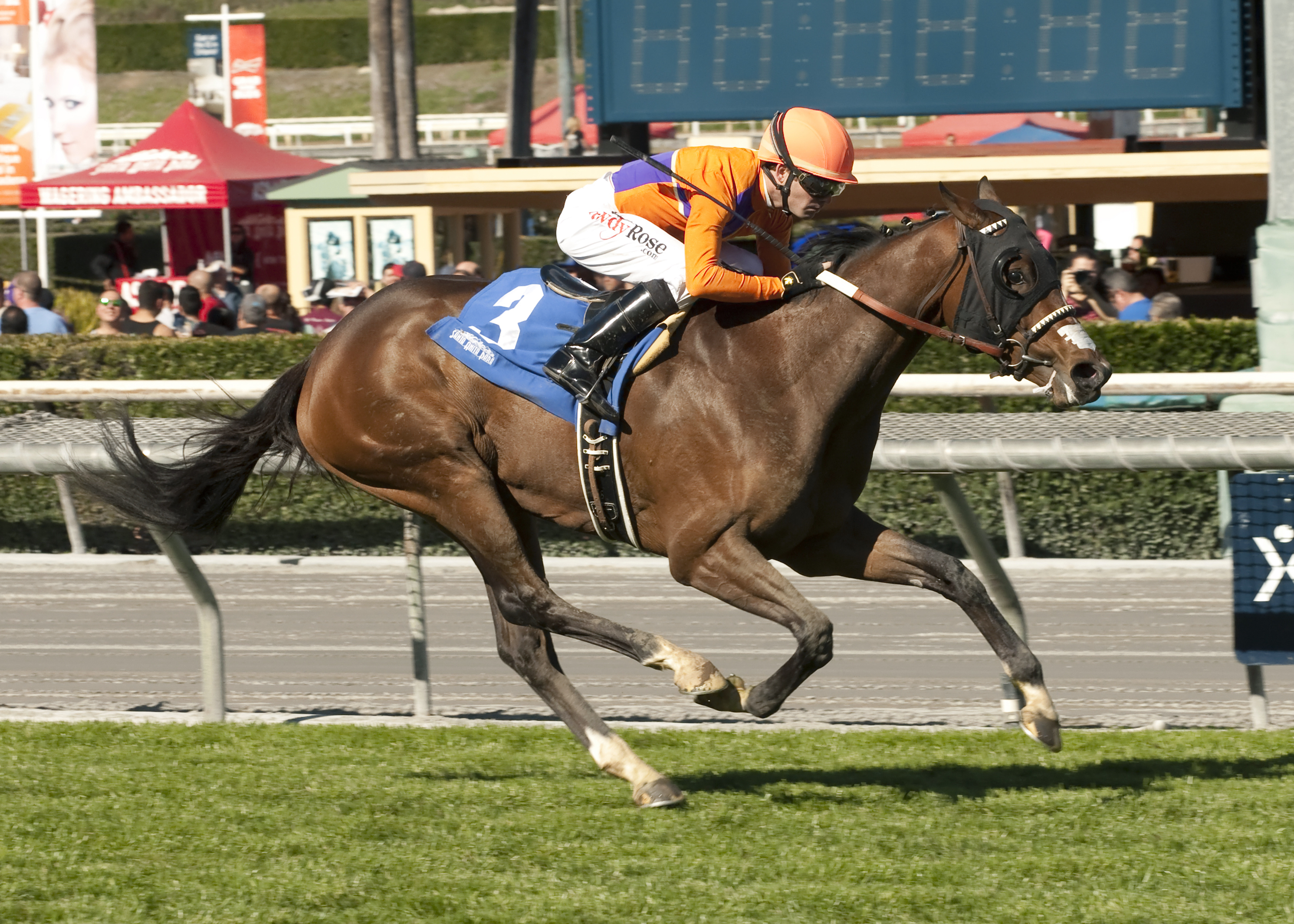 Fourth Watch wins a maiden race at Santa Anita
