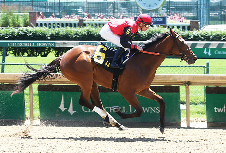 Frank's Rockette wins a June 21 maiden race