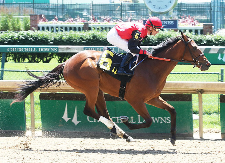 Frank's Rockette wins a June 21 maiden race at Churchill