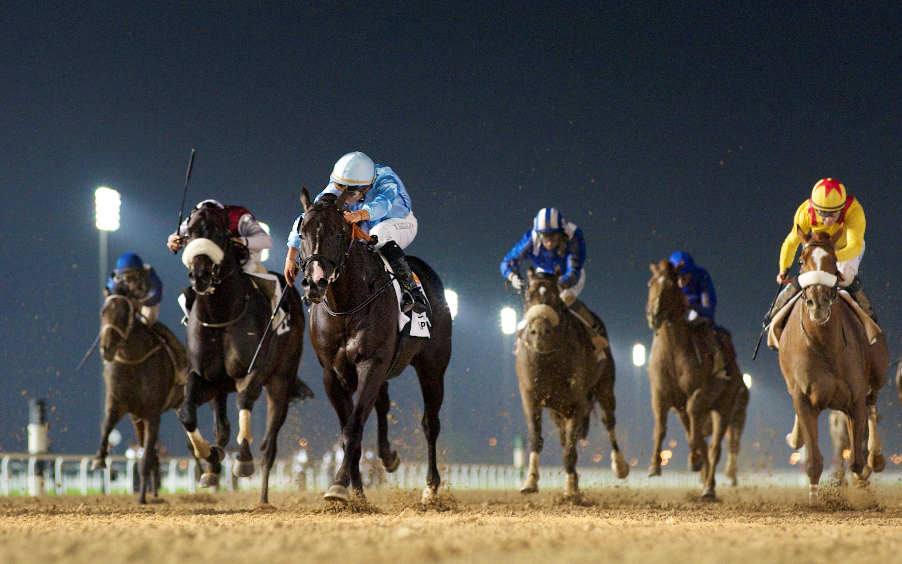 Frankyfourfingers wins the Al Maktoum Challenge