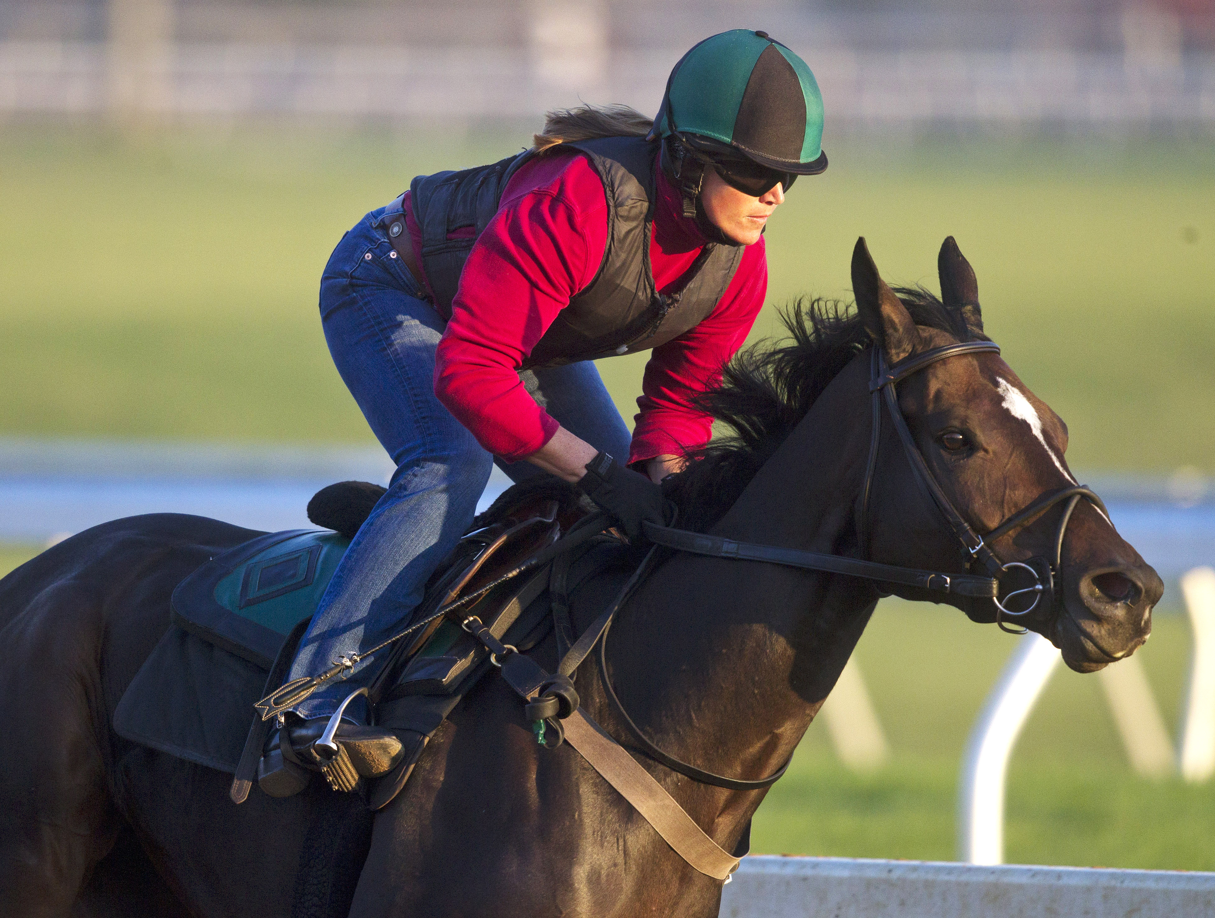 Frivolous trains at Keeneland on Oct. 23