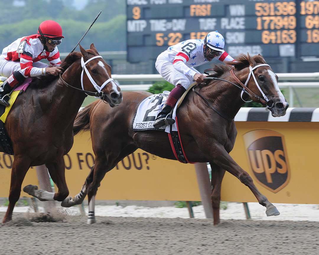 Frost Giant wins the 2008 Suburban Handicap at Belmont Park