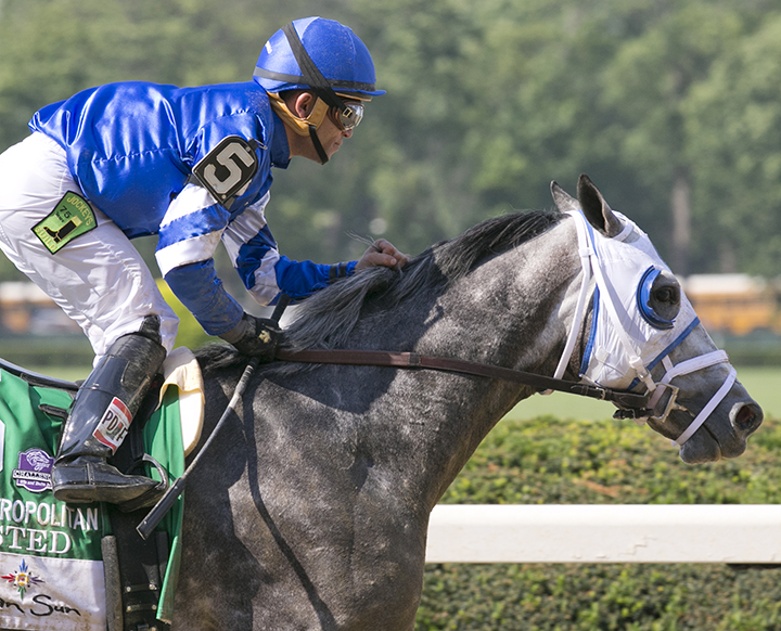 Frosted wins the 2016 Met Mile