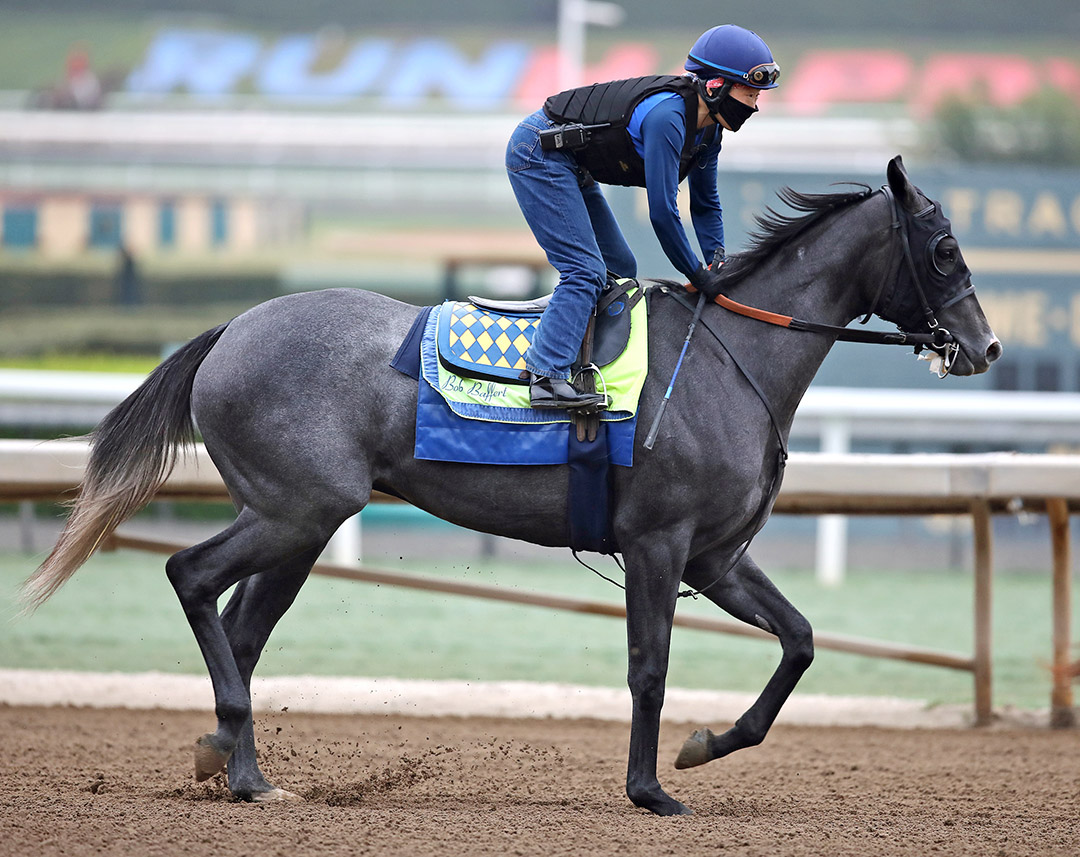 Frosteria trains at Santa Anita Park on Sept. 26