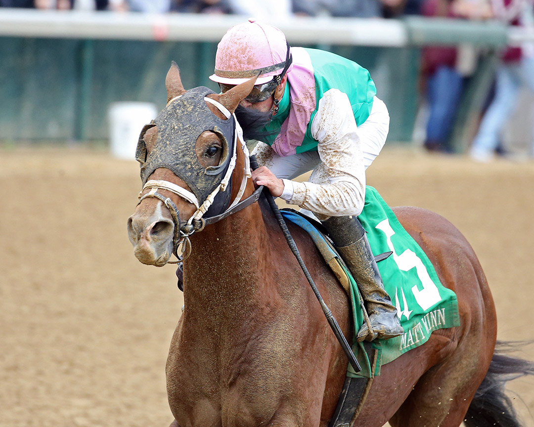 Fulsome wins the 2021 Matt Winn Stakes at Churchill Downs