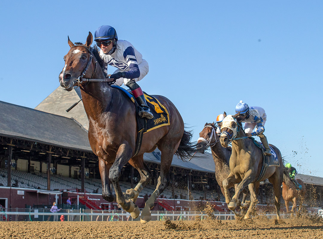 Funny Guy wins the 2020 John Morrissey Stakes at Saratoga Race Course