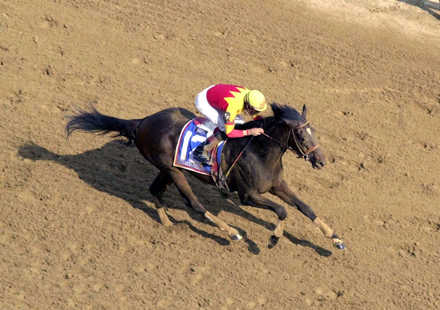 Fusaichi Pegasus wins the 2000 Kentucky Derby