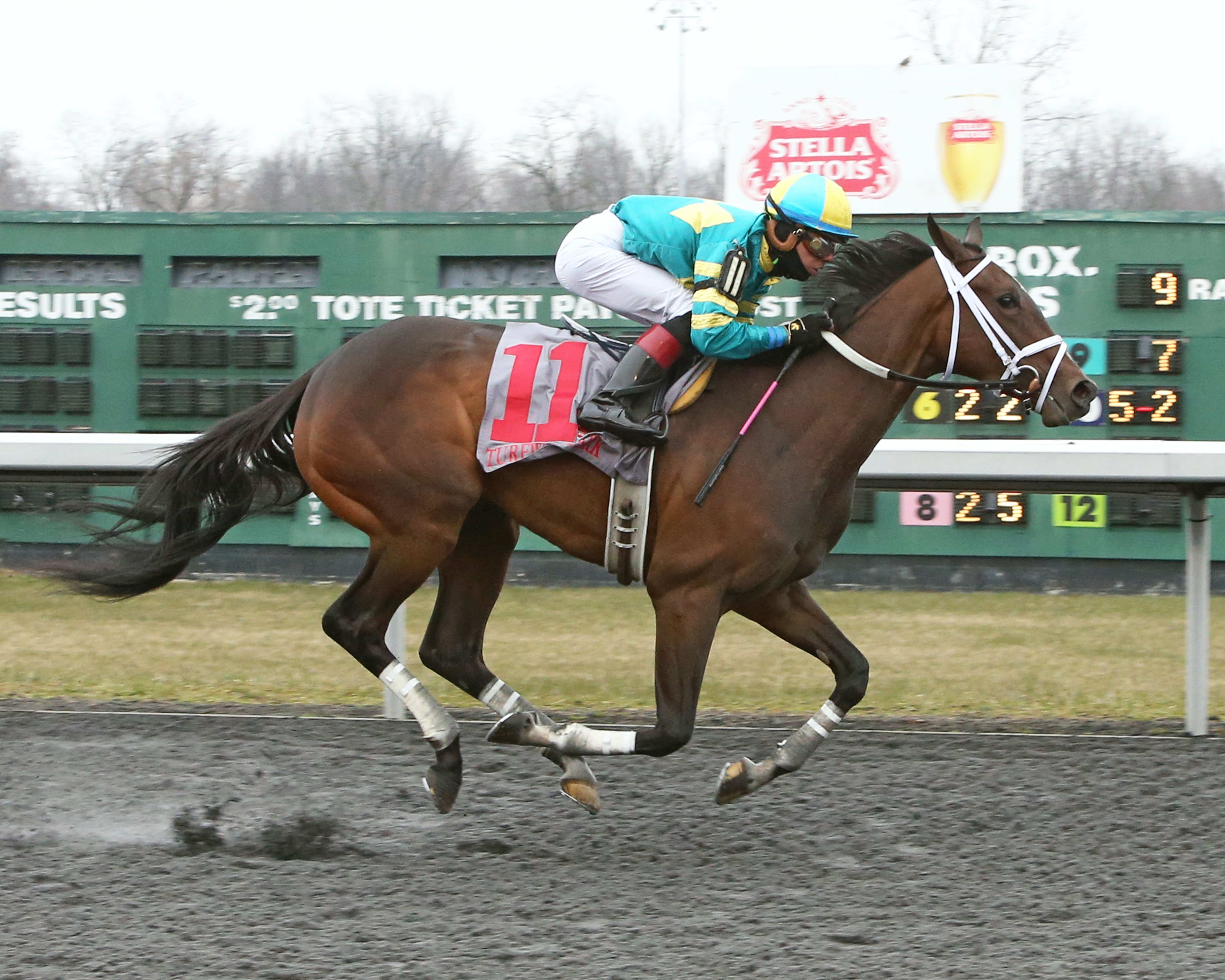 Go Noni Go wins 2018 Bourbonette Oaks