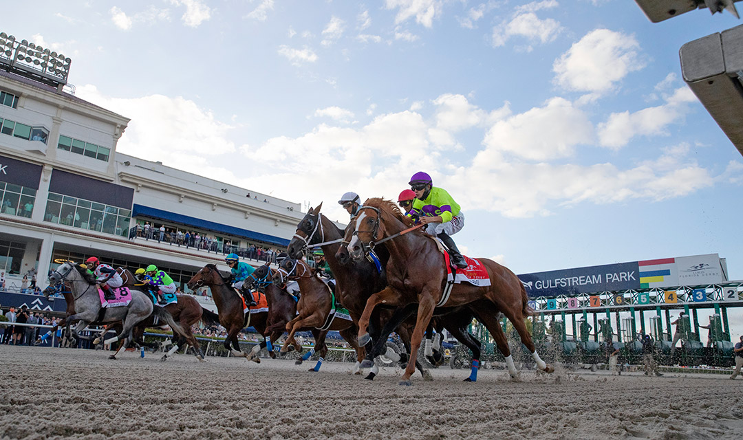 Florida Derby start at Gulfstream Park, 2021