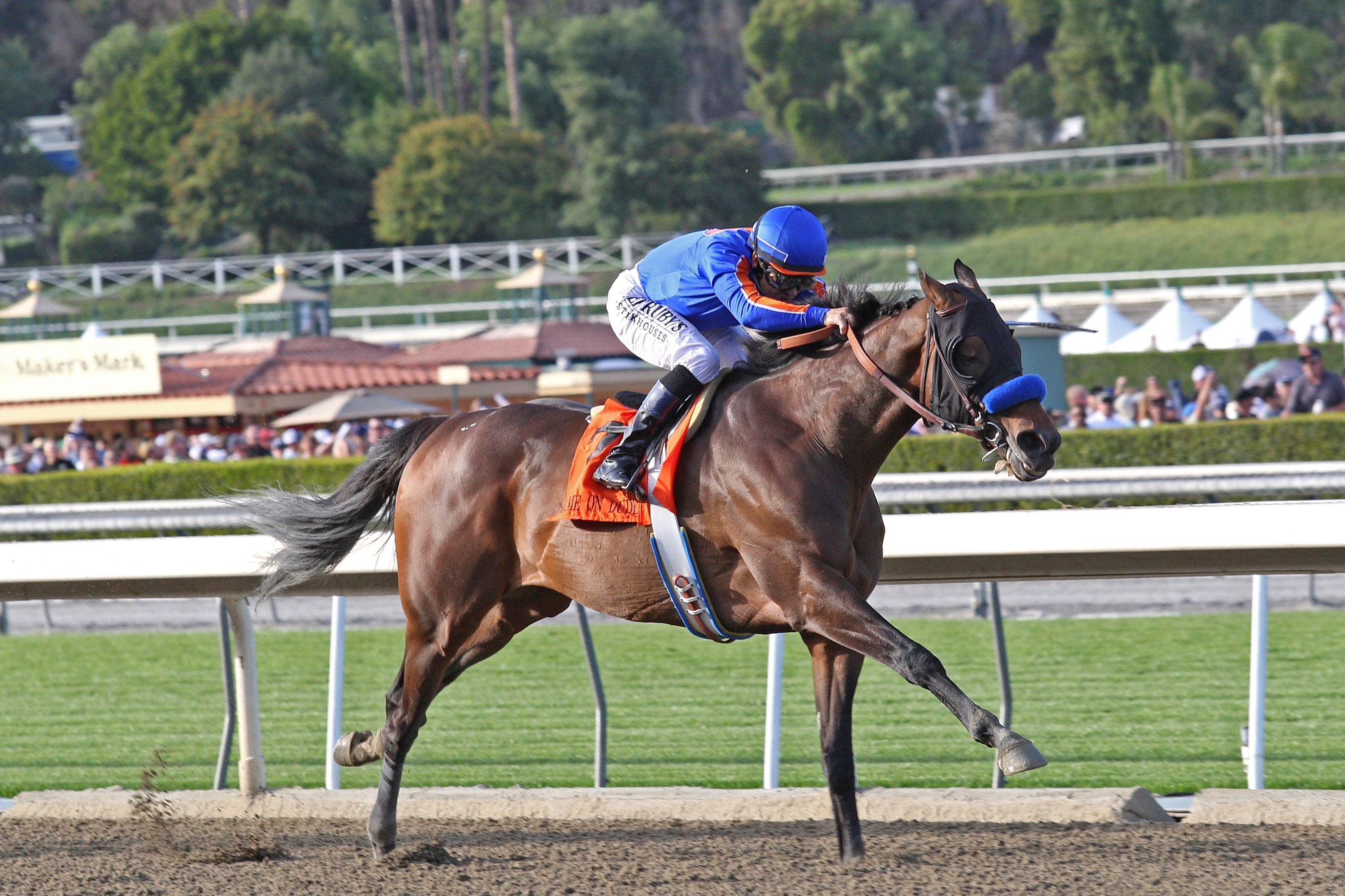 Game On Dude wins the Santa Anita Handicap