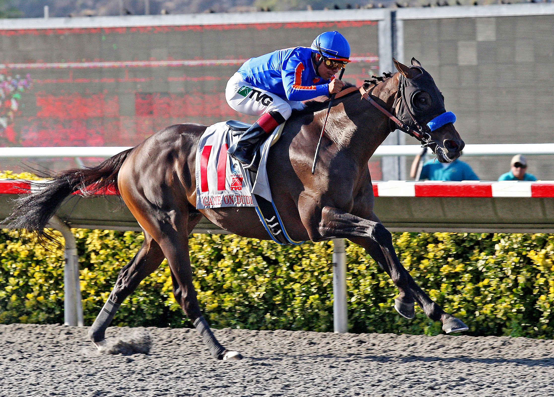 Game On Dude wins the 2013 Pacific Classic