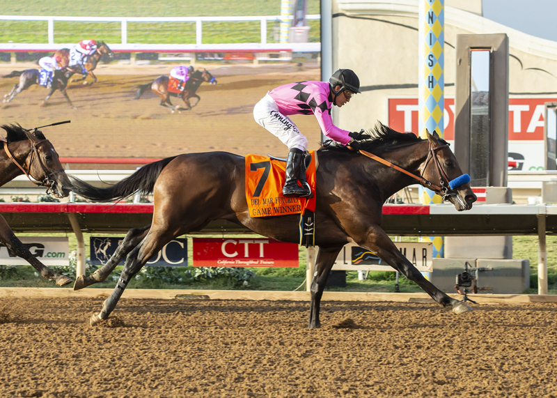 Game Winner wins the 2018 Del Mar Futurity