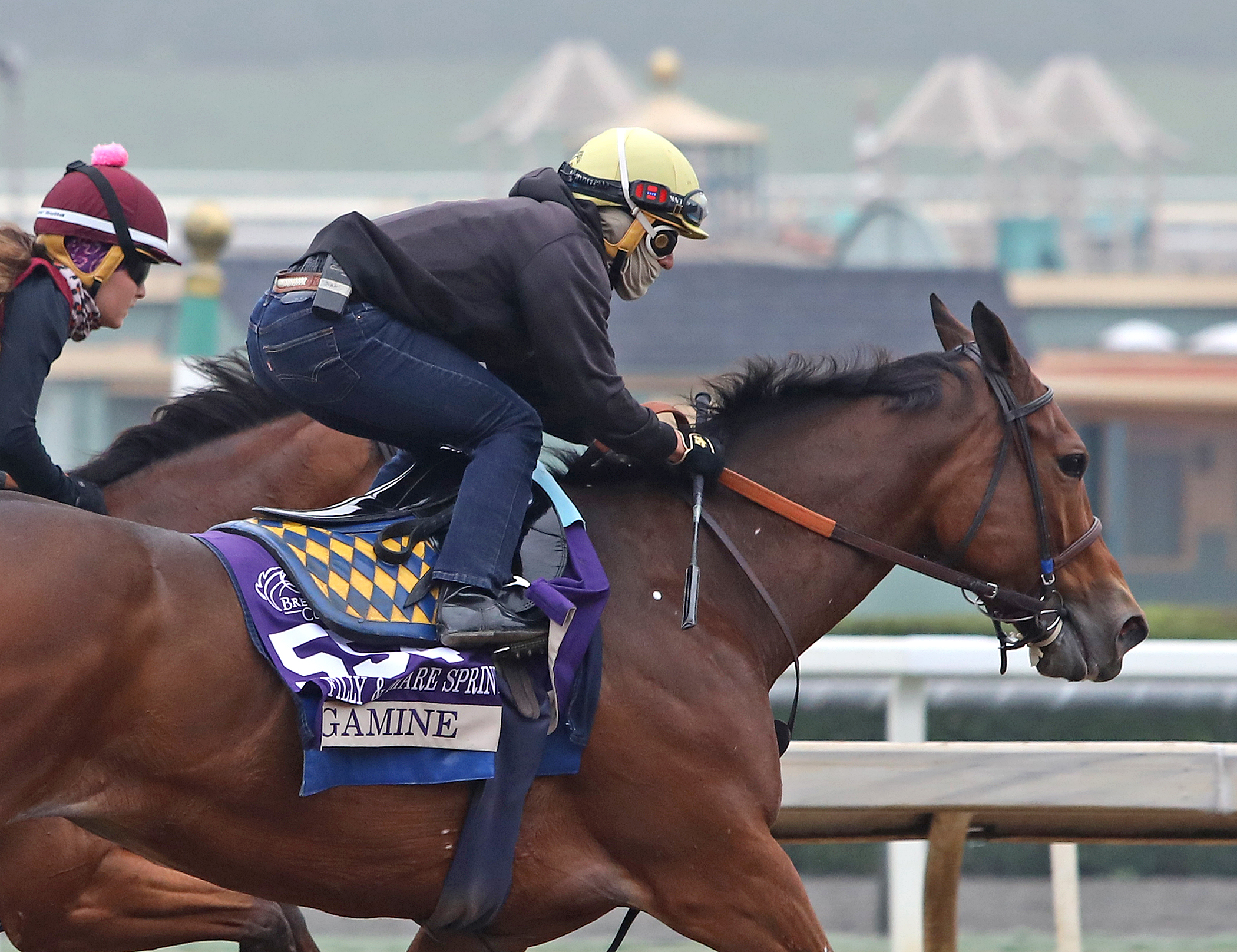 Gamine works for Breeders' Cup at Santa Anita 10-30-2021