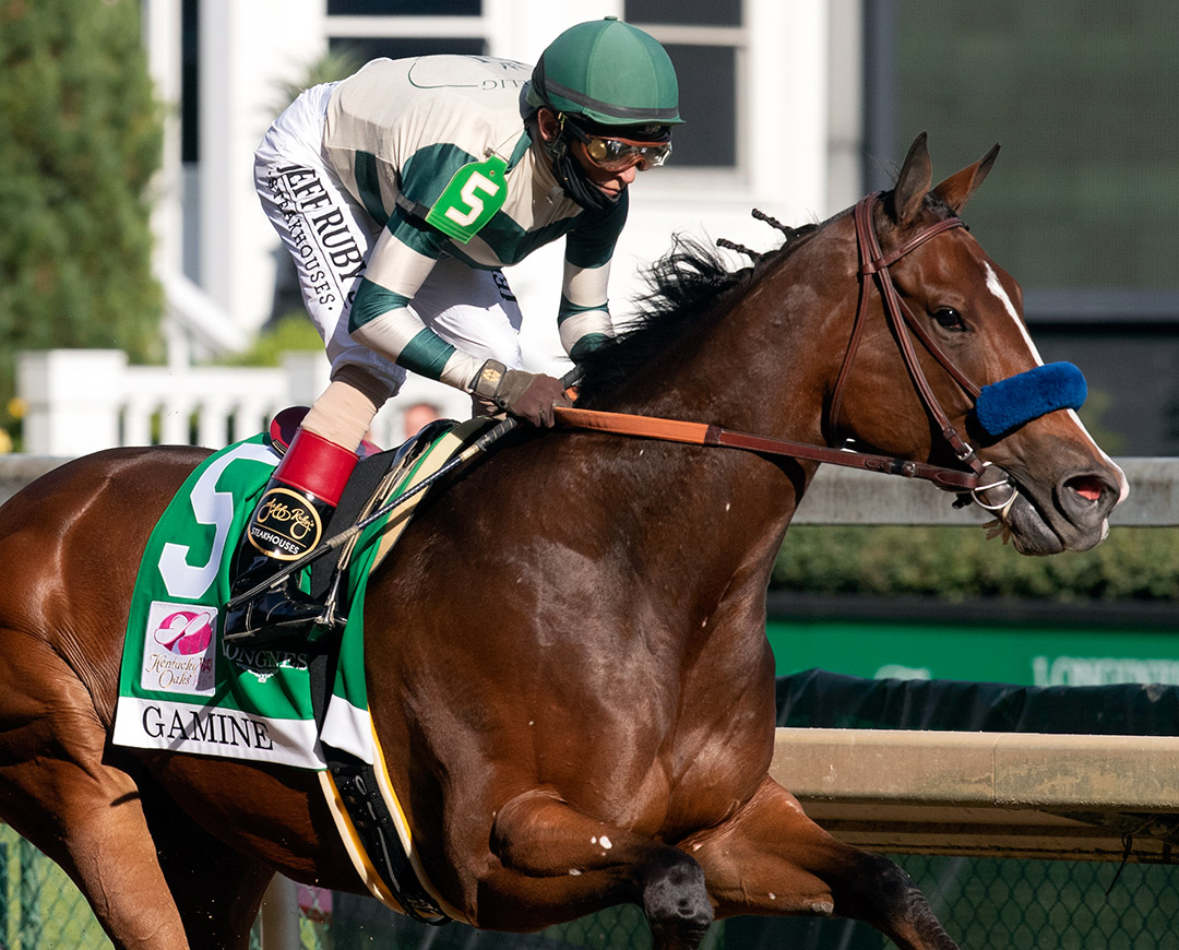 Gamine finishes third in the Kentucky Oaks at Churchill Downs