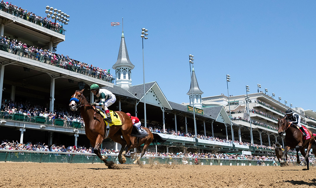 Gamine wins the 2021 Derby City Distaff at Churchill Downs
