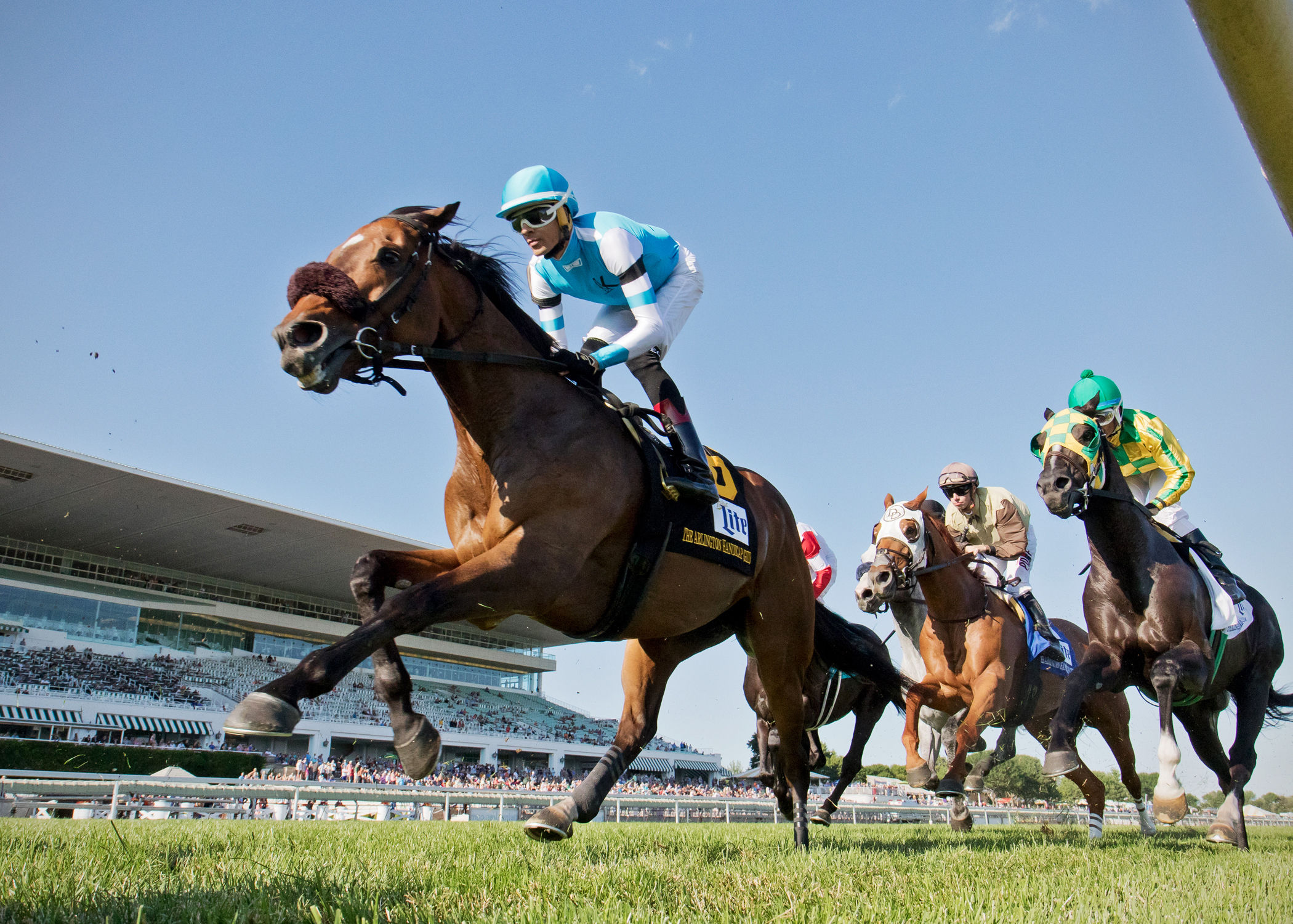 Ghost Hunter wins the 2017 Arlington Handicap