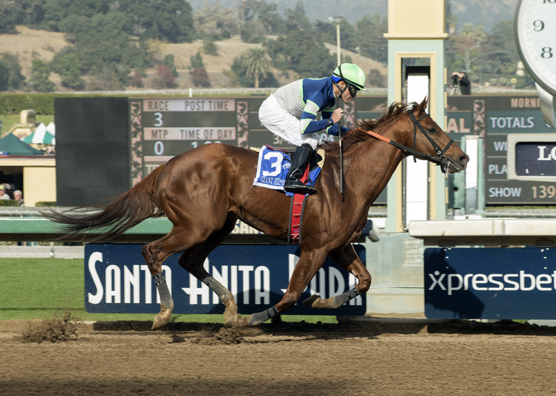 Giant Expectations wins the San Antonio Stakes 12.26.17