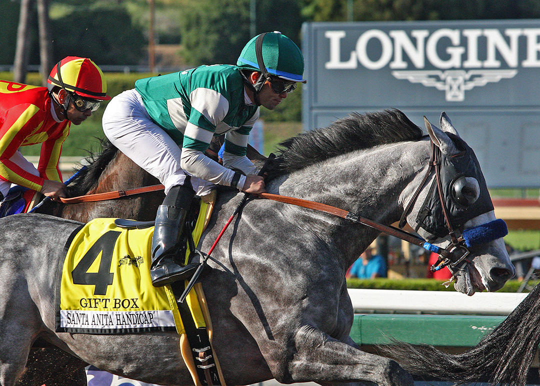 Gift Box wins the 2019 Santa Anita Handicap