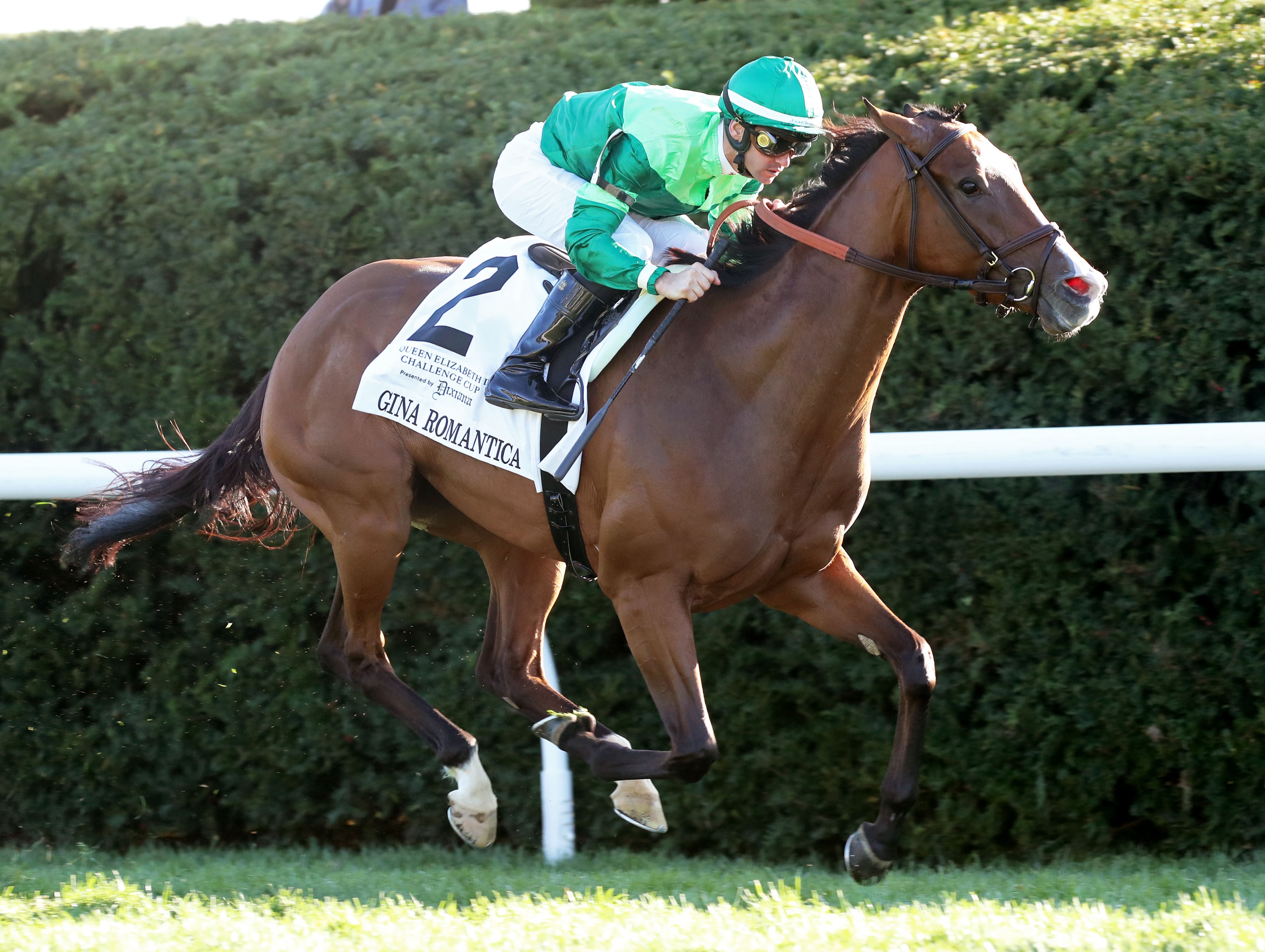 Gina Romantica wins the QEII at Keeneland Oct 15 2022