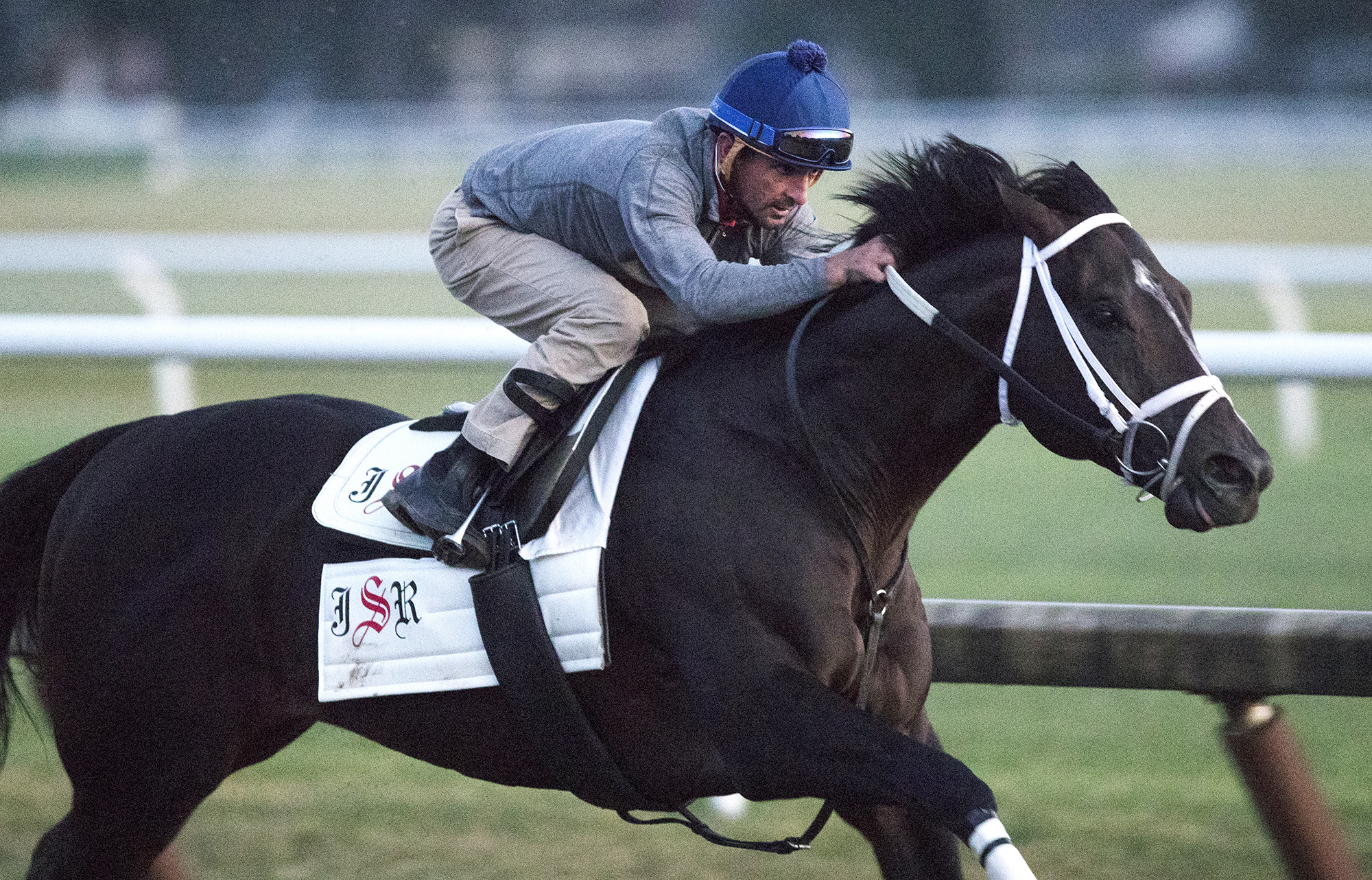 Girvin trains at Saratoga in August