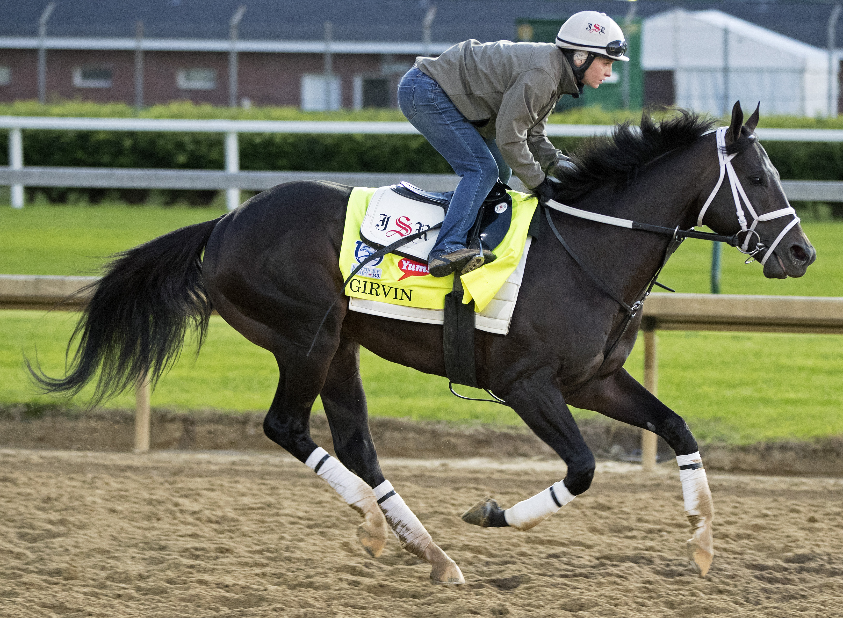 Girvin trains at Churchill Downs on May 3