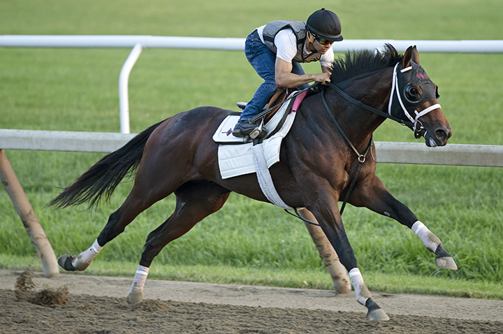 Global Campaign trains at Saratoga Race Course on July 20