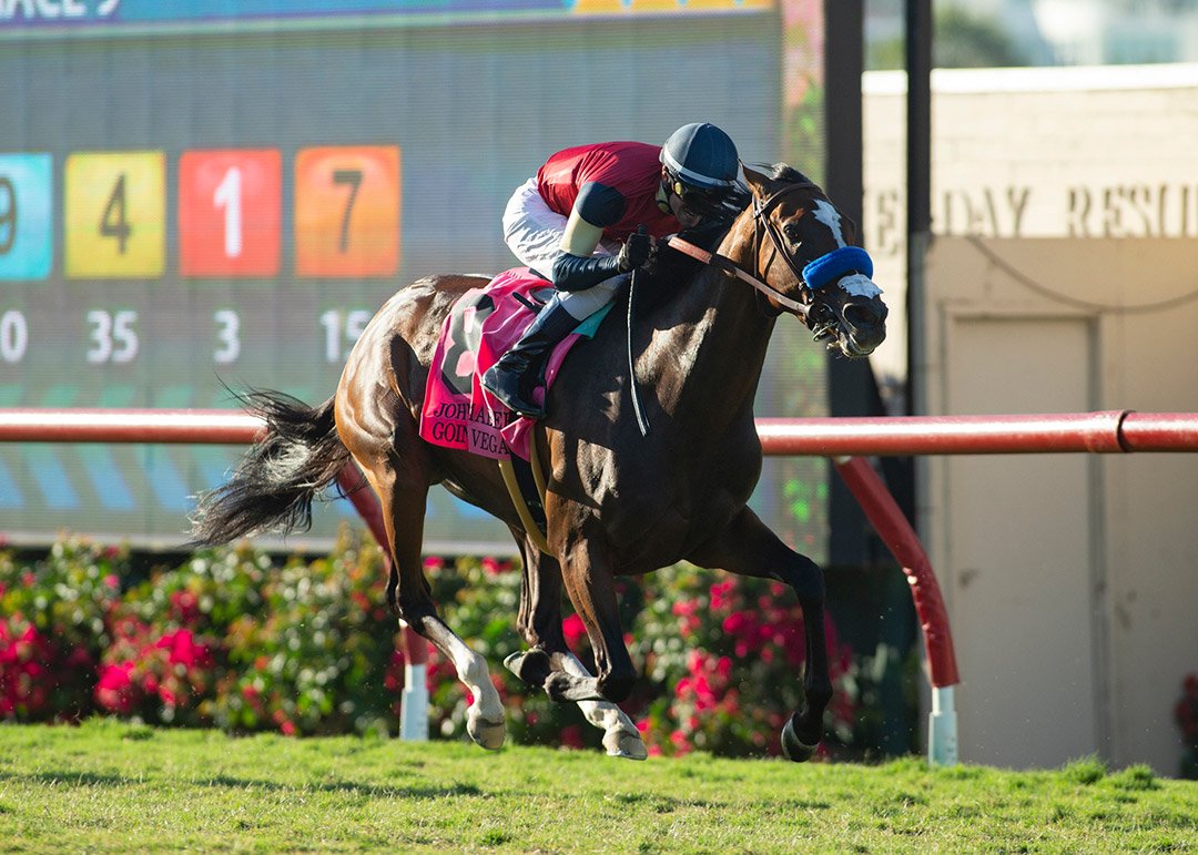 Going to Vegas wins the 2021 John C. Mabee Stakes at Del Mar