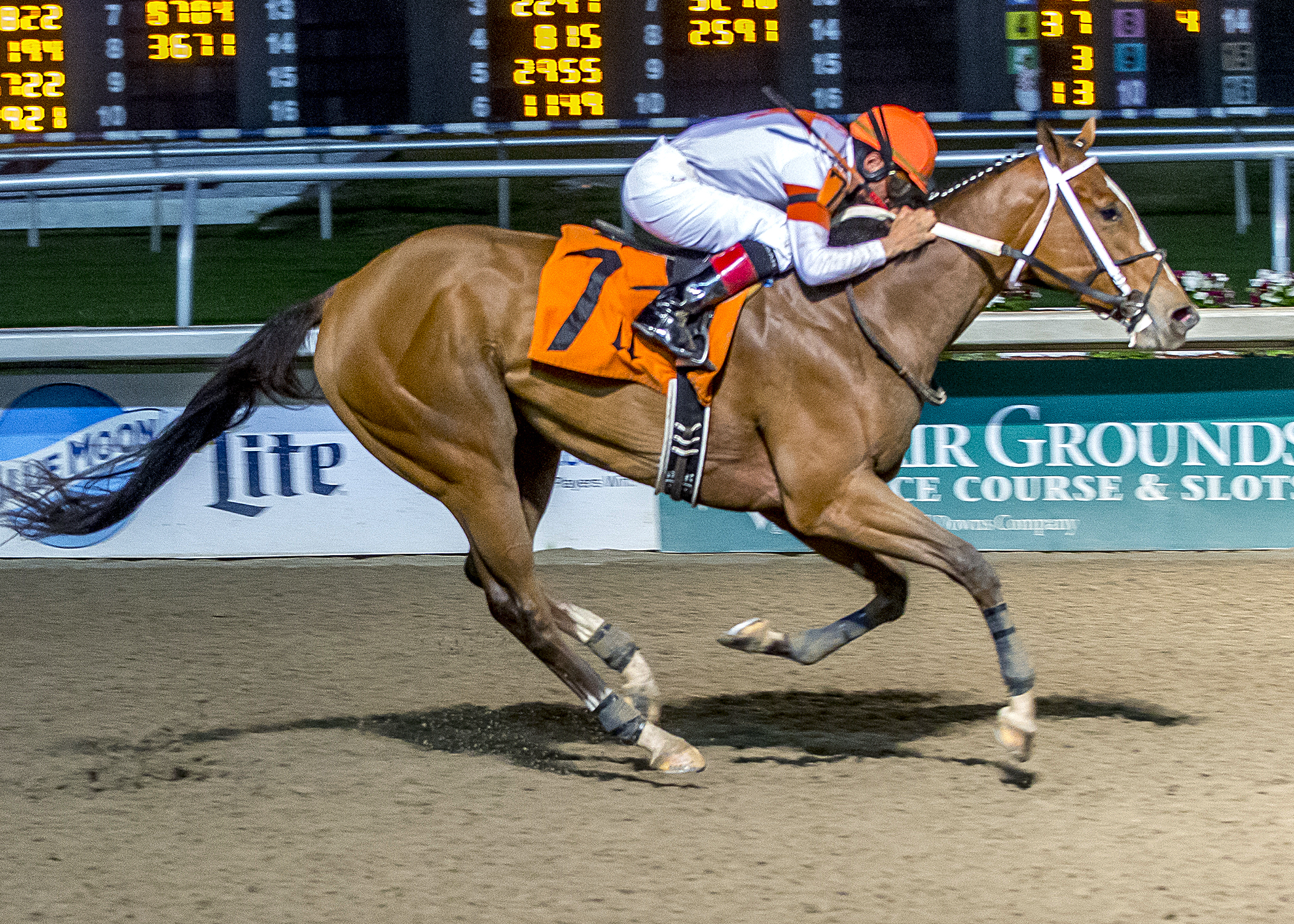 Golden Mischief wins the Letellier Memorial Overnight Stakes
