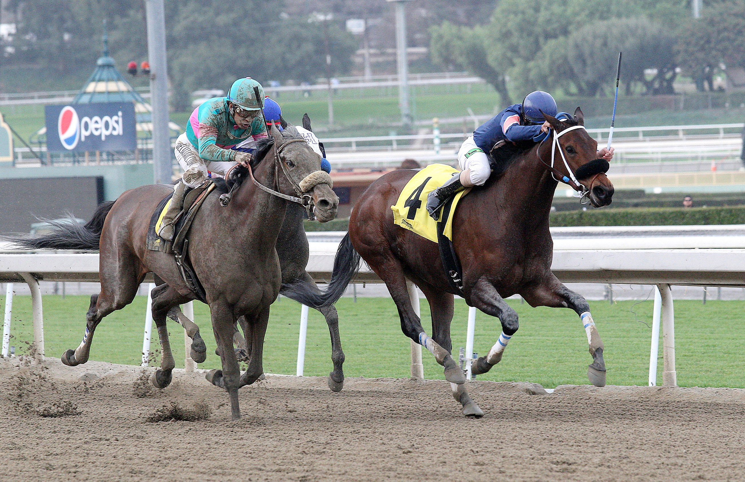 Golden Production wins the Paseana Stakes