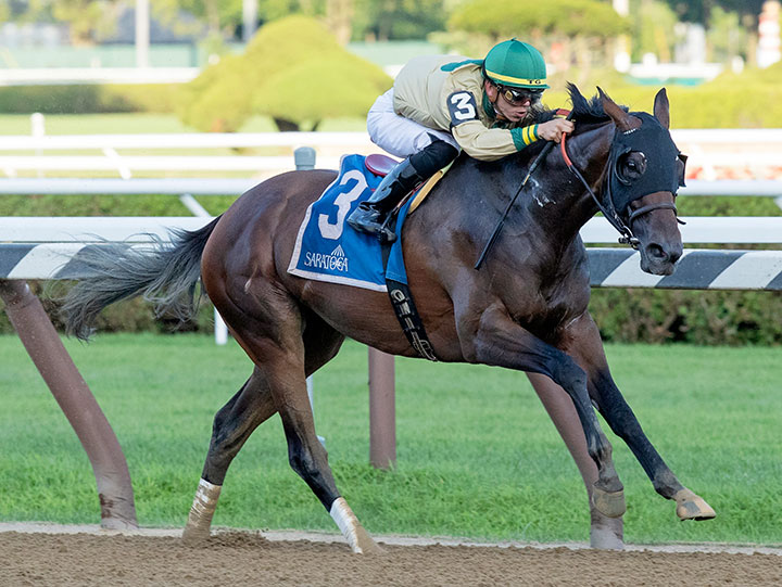 Golden Award wins the 2019 Shuvee Stakes at Saratoga Race Course
