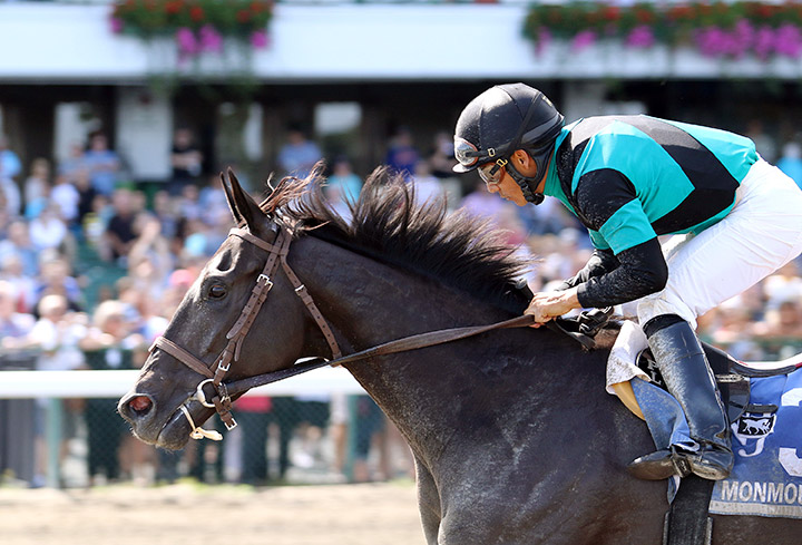 Golden Brown wins the Charles Hesse III Handicap at Monmouth Park