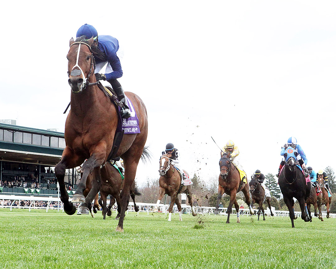 Golden Pal wins the 2022 Shakertown Stakes at Keeneland
