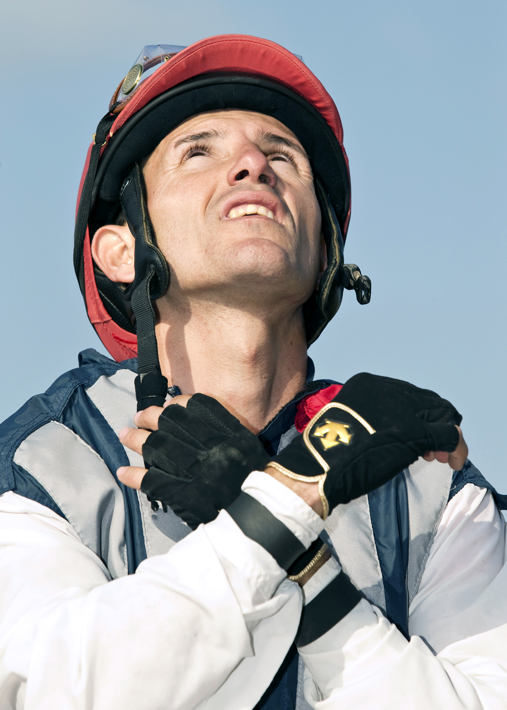 Santiago Gonzalez after winning the Green Flash Handicap