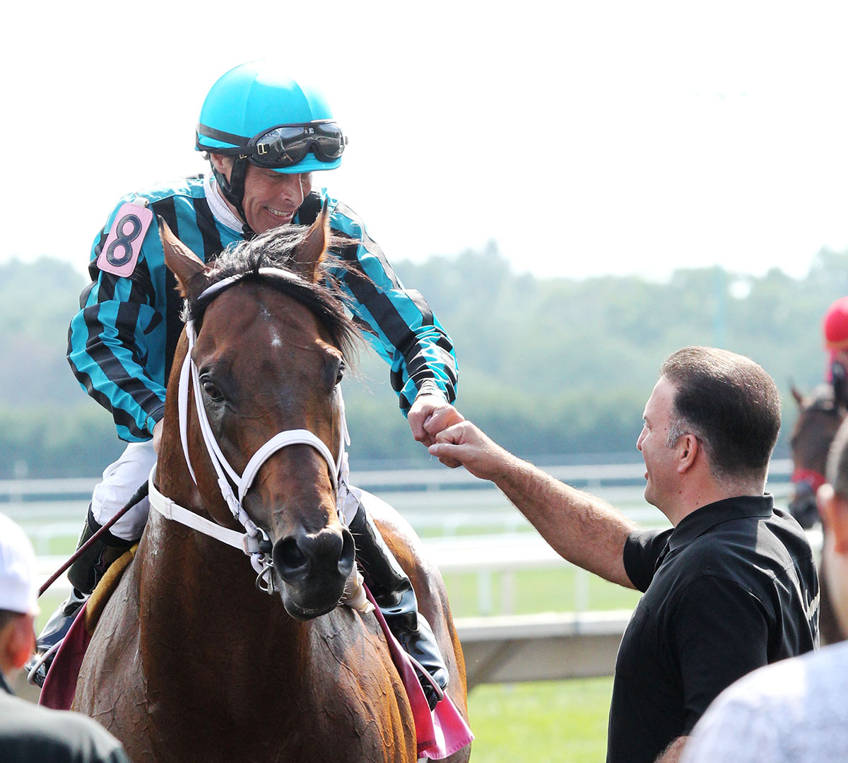 E. T. Baird wins a July 21 allowance race with Good Bye Greg