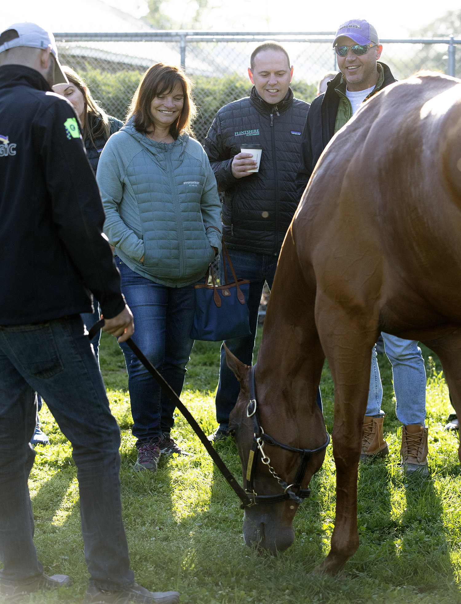 Good Magic with Barbara Banke and Chad Brown at Churchill Downs
