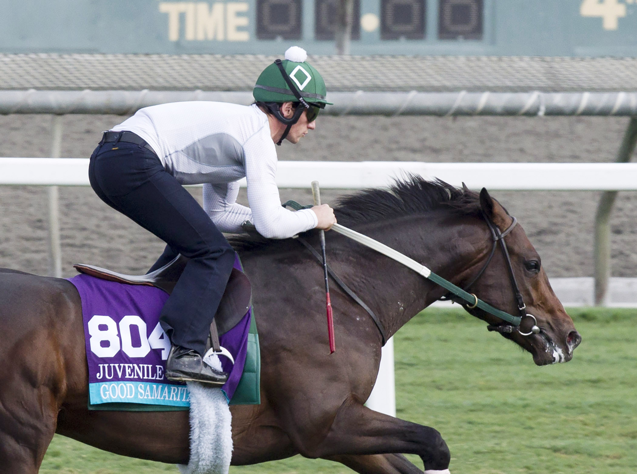 Good Samaritan trains at Santa Anita on Oct. 31