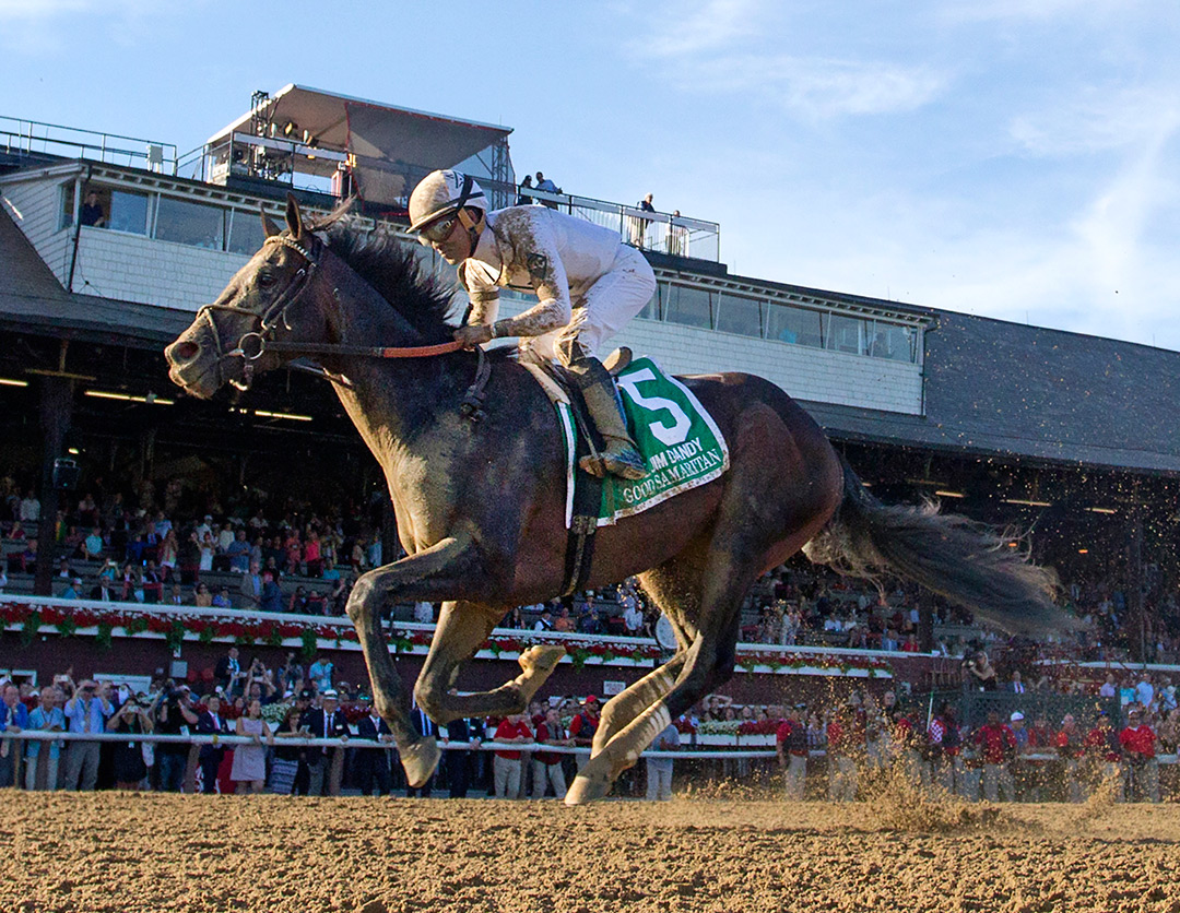 Good Samaritan wins the 2017 Jim Dandy Stakes at Saratoga Race Course