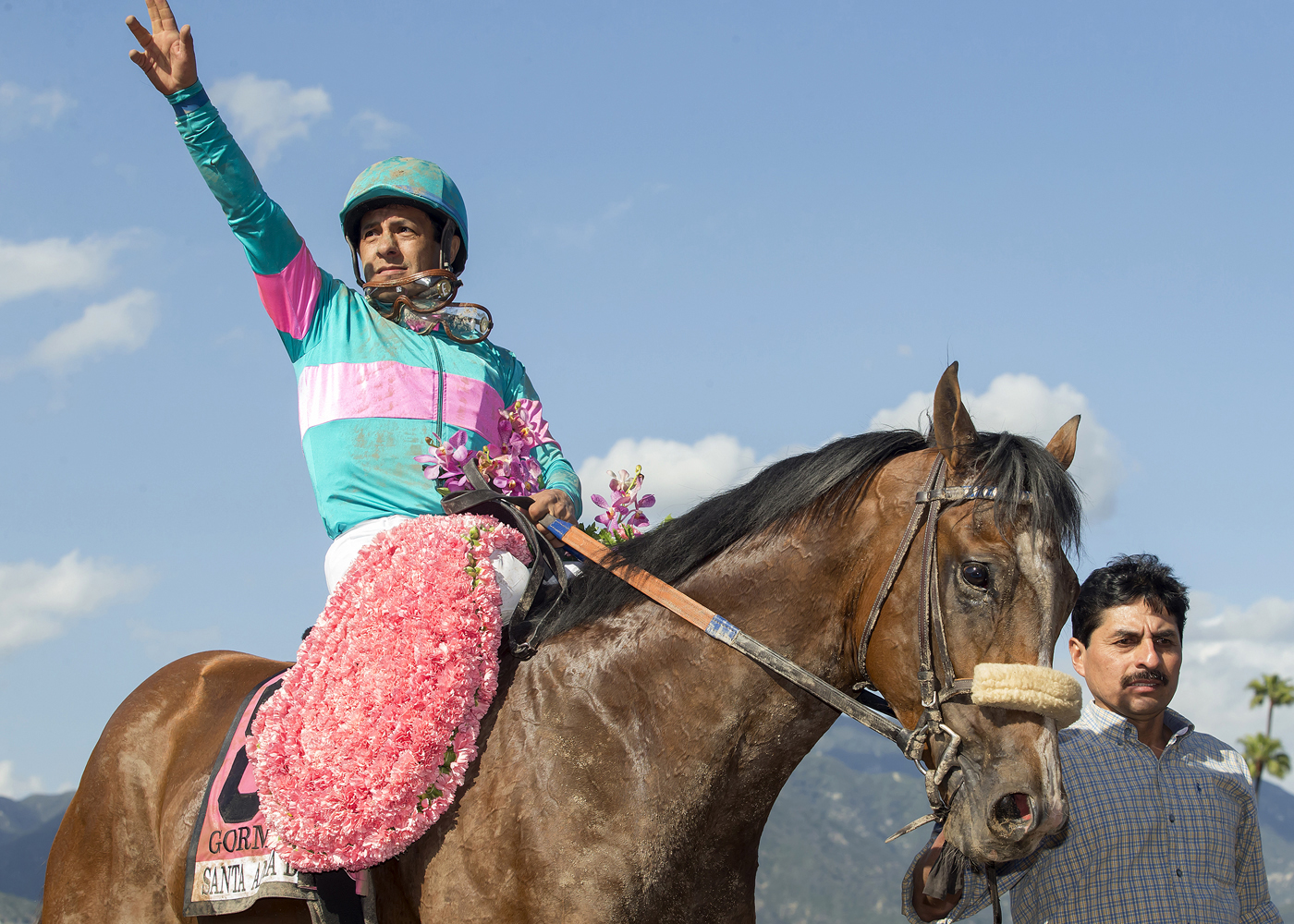 Gormley after winning the Santa Anita Derby