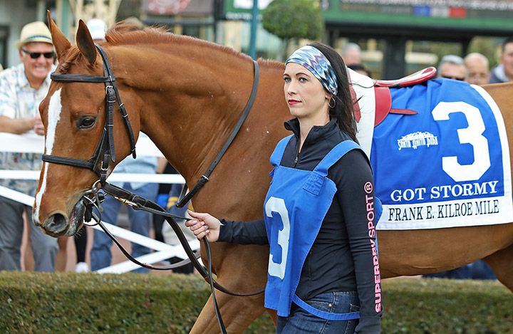 Got Stormy at the Frank E. Kilroe Mile at Santa Anita Park